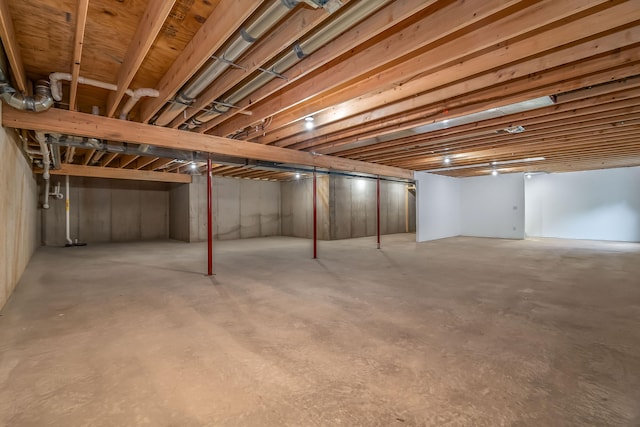 611 River Rd, Marshall, MI 49068 - view of unfinished basement