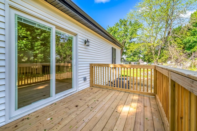611 River Rd, Marshall, MI 49068 - view of wooden terrace