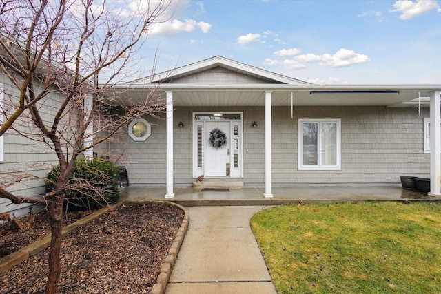 1259 Rose Dr, Niles, MI 49120 - view of front of property featuring covered porch and a front yard
