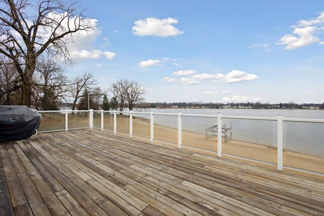 1259 Rose Dr, Niles, MI 49120 - deck with a water view