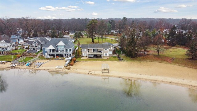 1259 Rose Dr, Niles, MI 49120 - aerial view of residential area with a large body of water