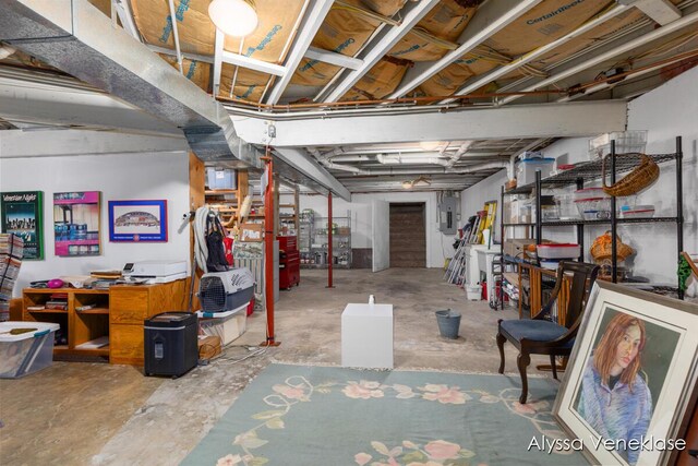 404 N Shore Dr, South Haven, MI 49090 - unfinished below grade area featuring electric panel