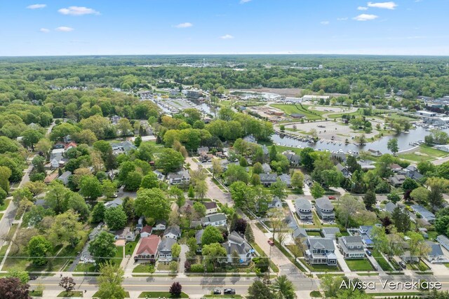 404 N Shore Dr, South Haven, MI 49090 - aerial view of residential area featuring a large body of water