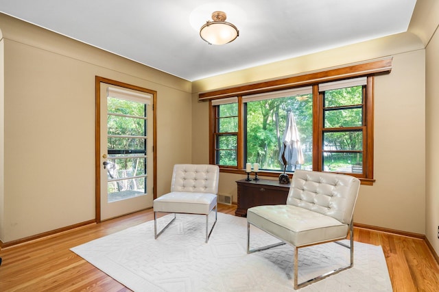 1711 Morton Ave, Ann Arbor, MI 48104 - sitting room featuring healthy amount of natural light and light wood-style flooring
