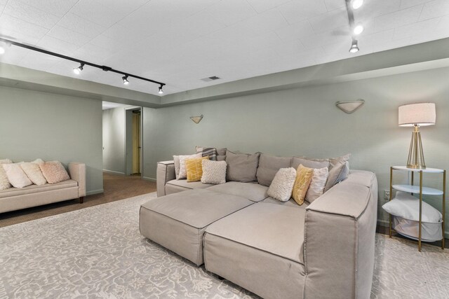 1711 Morton Ave, Ann Arbor, MI 48104 - living room featuring track lighting and carpet