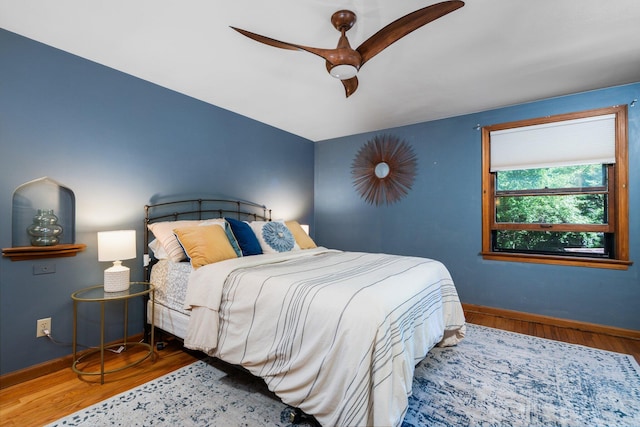 1711 Morton Ave, Ann Arbor, MI 48104 - bedroom with wood finished floors and ceiling fan