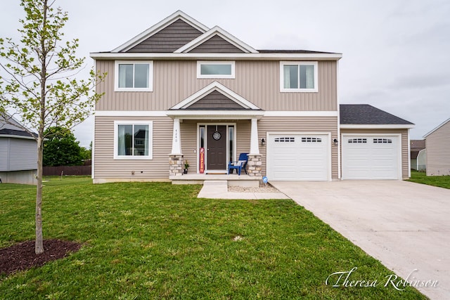 4240 Butternut Dr, Wayland, MI 49348 - view of front of house with concrete driveway and a front lawn