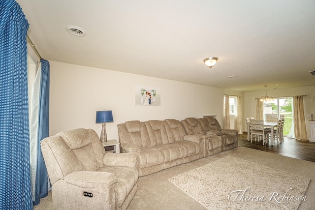 4240 Butternut Dr, Wayland, MI 49348 - living area with a chandelier