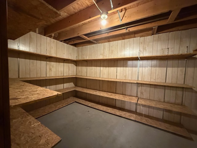 6035 W Trails End Rd, Ludington, MI 49431 - relaxing sauna with finished concrete flooring