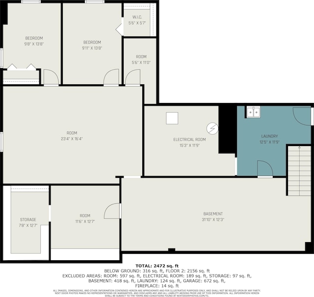 6035 W Trails End Rd, Ludington, MI 49431 - room layout