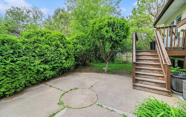 550 1st Ave, Ypsilanti, MI 48197 - view of patio / terrace with stairs and central AC