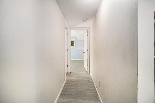 550 1st Ave, Ypsilanti, MI 48197 - hallway featuring baseboards and light wood finished floors