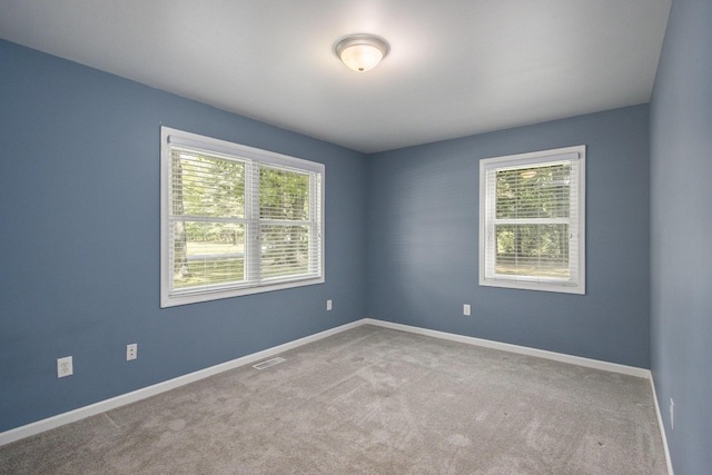 15842 Portage Rd, Vicksburg, MI 49097 - empty room featuring plenty of natural light, carpet floors, and baseboards