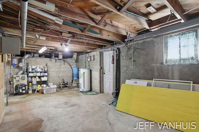 6789 W 76th St, Baldwin, MI 49304 - basement with water heater