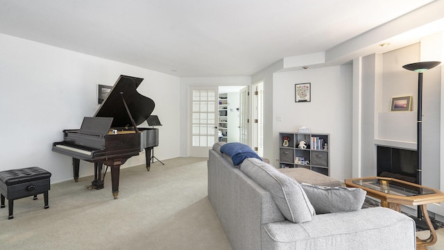 1050 Wall St Unit 2C, Ann Arbor, MI 48105 - living area featuring light carpet
