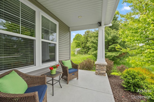 12036 Harvest Home Dr, Lowell, MI 49331 - view of covered porch