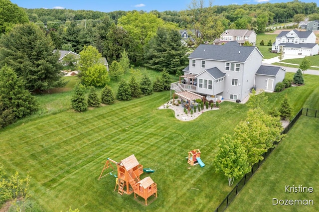 12036 Harvest Home Dr, Lowell, MI 49331 - aerial view of property and surrounding area with a forest