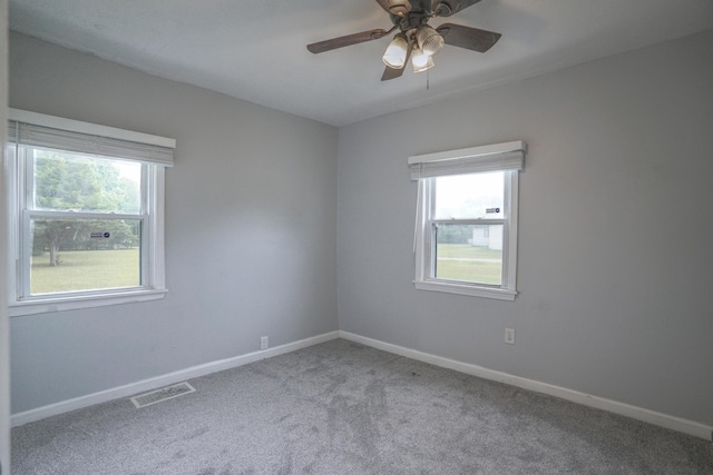 879 Carberry Rd, Niles, MI 49120 - carpeted empty room featuring baseboards and ceiling fan