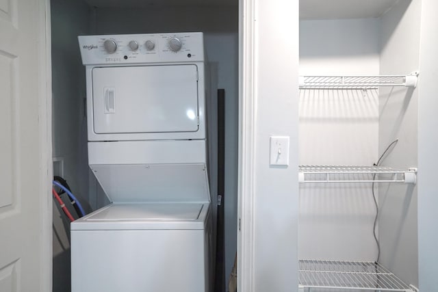 879 Carberry Rd, Niles, MI 49120 - washroom with estacked washer and dryer