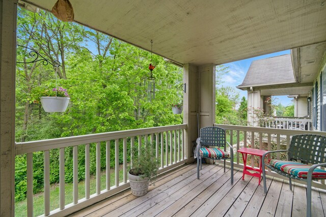 9285 Nature View Ln, Ypsilanti, MI 48197 - view of wooden terrace