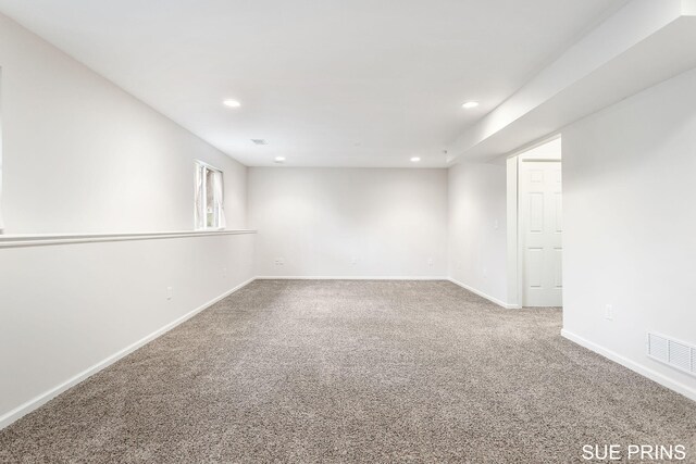 3107 Rain Tree Ct Unit 36, Hudsonville, MI 49426 - empty room with carpet floors, baseboards, and recessed lighting