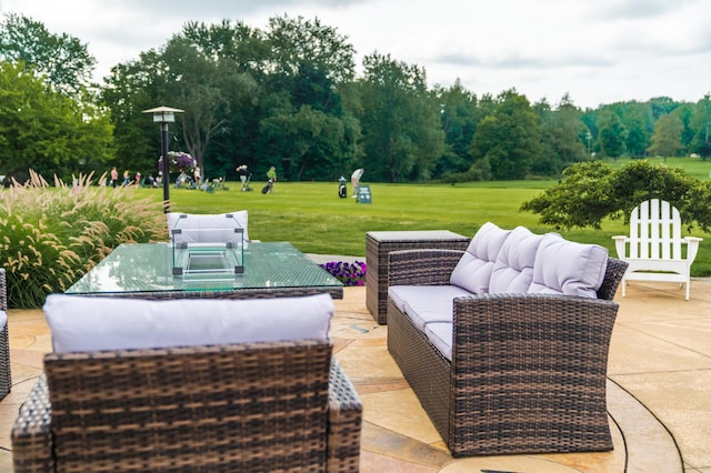 2583 Ravines Trail Dr SW, Byron Center, MI 49315 - view of patio / terrace with an outdoor hangout area