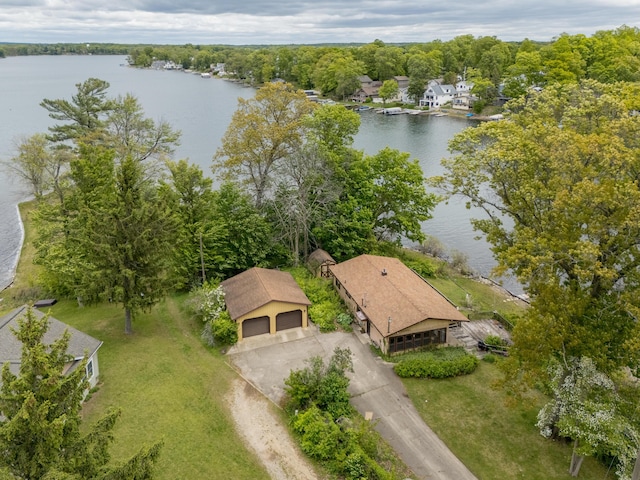 12391 Sunset Dr, Plainwell, MI 49080 - aerial view of a nearby body of water