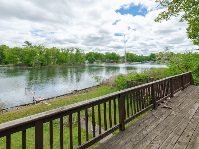 12391 Sunset Dr, Plainwell, MI 49080 - deck with a water view