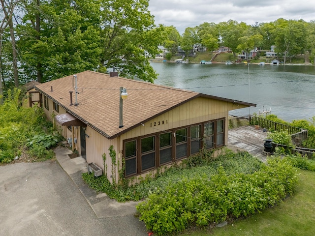 12391 Sunset Dr, Plainwell, MI 49080 - aerial view of property and surrounding area featuring a nearby body of water