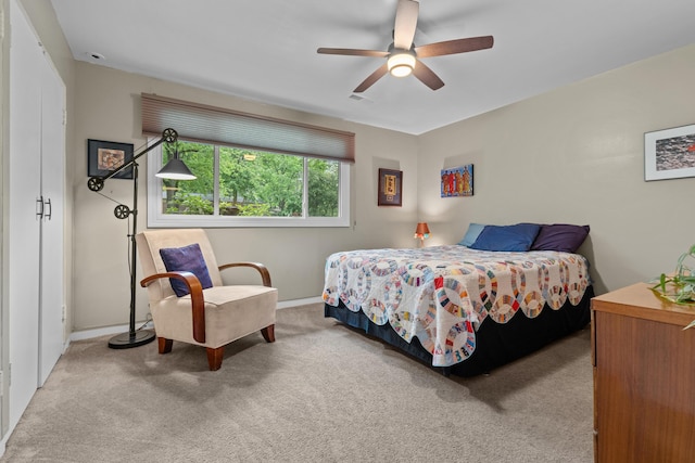 1119 Wesaw Rd, Niles, MI 49120 - carpeted bedroom featuring a ceiling fan and baseboards
