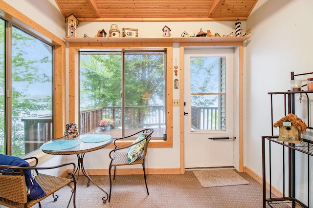 6818 W Vesper Dr, Ludington, MI 49431 - sunroom with healthy amount of natural light