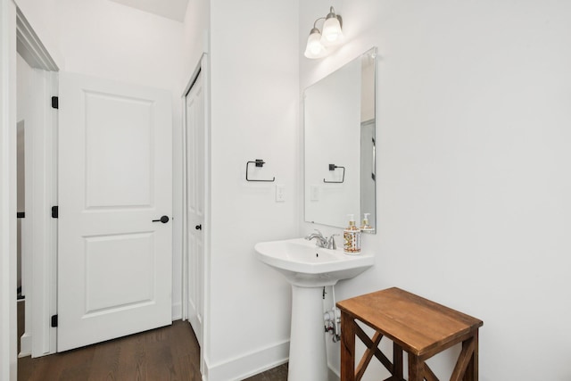 331 Honey Tree Way, Ann Arbor, MI 48103 - bathroom with wood finished floors and baseboards