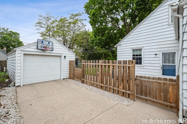 2052 Gorham Dr SE, East Grand Rapids, MI 49506 - detached garage featuring concrete driveway