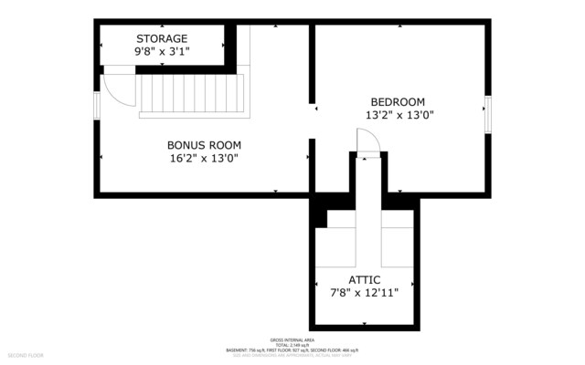 2052 Gorham Dr SE, East Grand Rapids, MI 49506 - floor plan / room layout