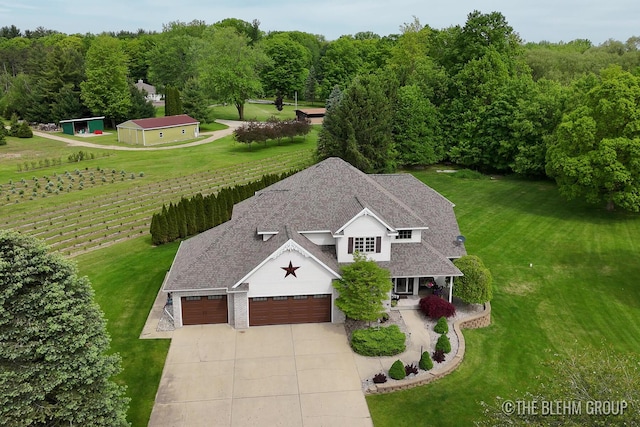 1705 Fritz St, Marne, MI 49435 - aerial view of property and surrounding area