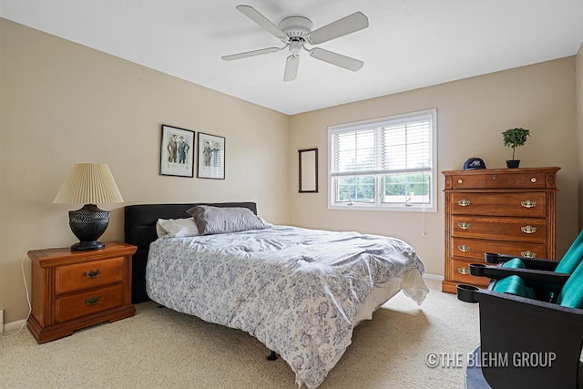 1705 Fritz St, Marne, MI 49435 - bedroom featuring light carpet and ceiling fan