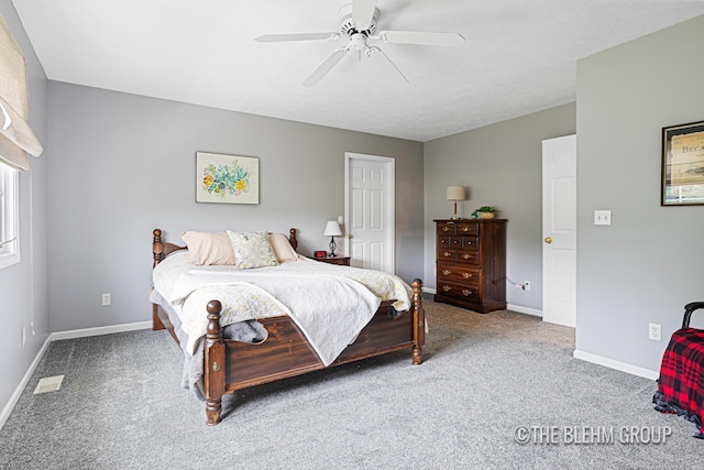 1705 Fritz St, Marne, MI 49435 - bedroom with carpet and ceiling fan
