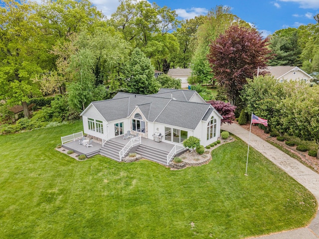 14776 Park Ct, Grand Haven, MI 49417 - view of subject property with a tree filled landscape