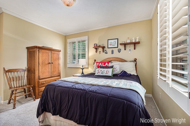 4124 Cummings Ct NW, Grand Rapids, MI 49534 - carpeted bedroom with ornamental molding and baseboards