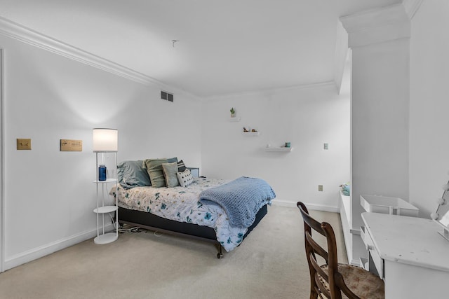 5340 Squires Manor Rd, Jackson, MI 49201 - carpeted bedroom with ornamental molding and baseboards