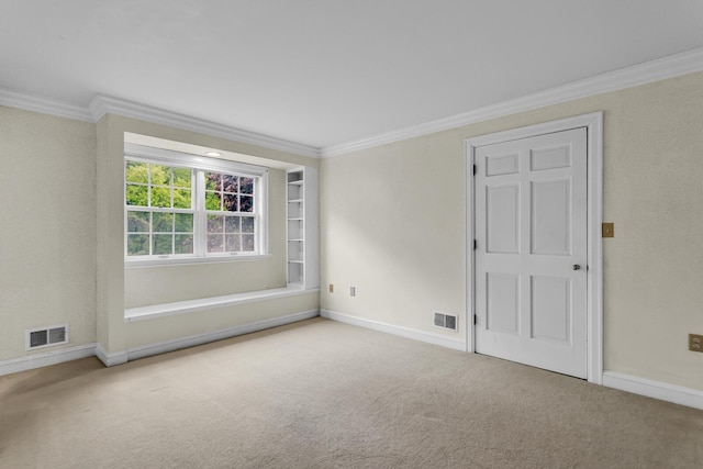 5340 Squires Manor Rd, Jackson, MI 49201 - empty room featuring ornamental molding, carpet, and baseboards