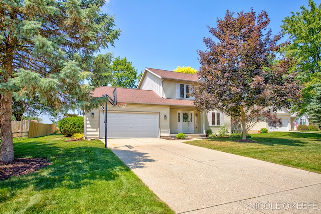 7745 Worthing Ct SW, Byron Center, MI 49315 - view of front facade featuring driveway, an attached garage, and roof with shingles