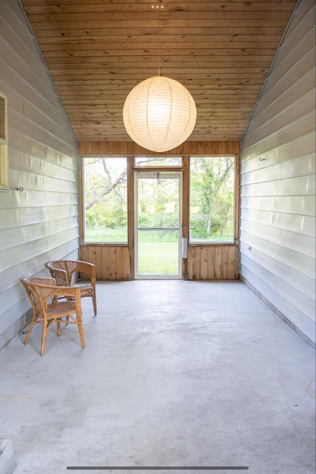 6340 Warren Woods Rd, Three Oaks, MI 49128 - sunroom / solarium featuring lofted ceiling