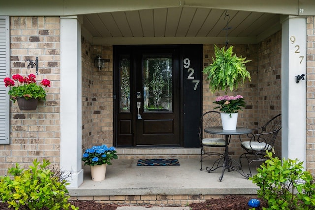 927 Queens Way, Canton, MI 48188 - entrance to property featuring brick siding and covered porch