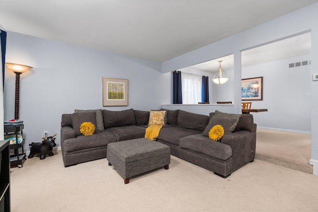 927 Queens Way, Canton, MI 48188 - carpeted living room featuring baseboards