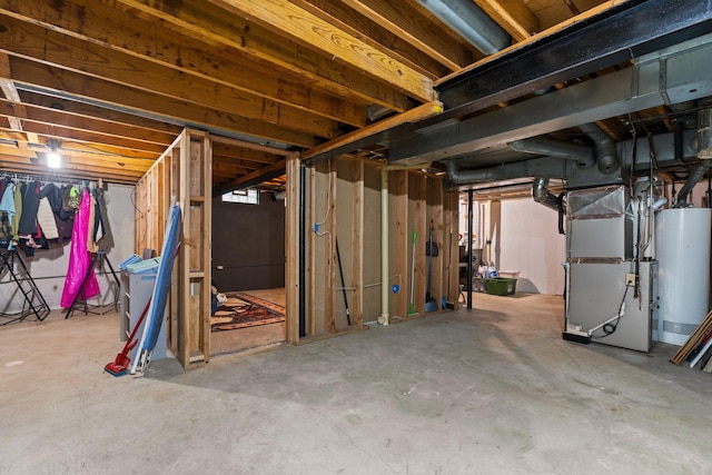 927 Queens Way, Canton, MI 48188 - unfinished basement with heating unit and water heater