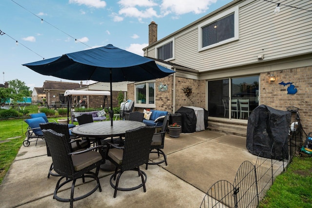 927 Queens Way, Canton, MI 48188 - view of patio with outdoor dining area and grilling area
