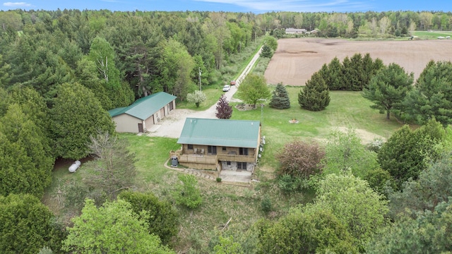 884 N Gavord Rd, Sterling, MI 48659 - view of rural area featuring a forest