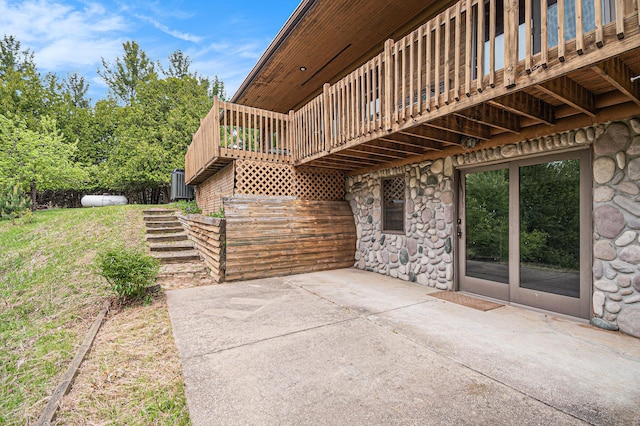 884 N Gavord Rd, Sterling, MI 48659 - view of patio featuring a deck