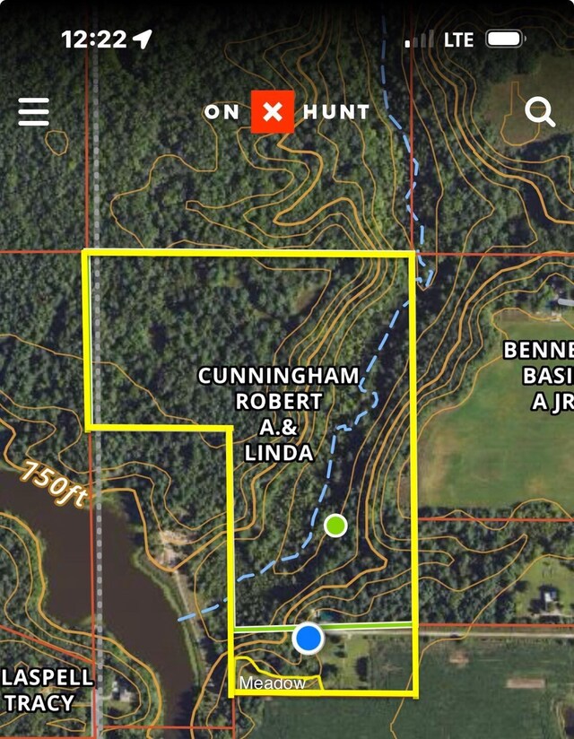 884 N Gavord Rd, Sterling, MI 48659 - aerial map of property and surrounding area